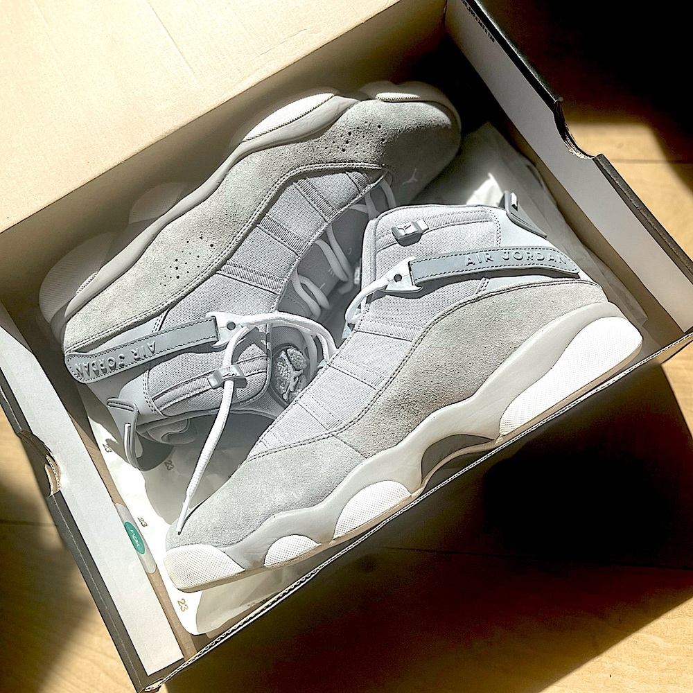 Jordan six rings cool gray sz 12